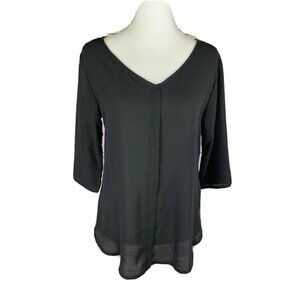 Piphany Womens NWT Small Santa Cruz Top Black